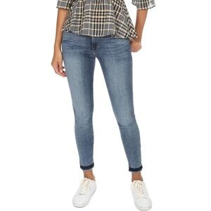 Frame Denim Le High Skinny Jeans in Langstone Acid Sandblasted Wash Blue | 26